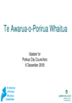 Porirua City Council Councillor Whaitua Workshop 6 December 2018 preview