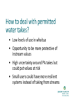 How to deal with permitted water takes 26 October 2017 preview