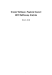 Wellington Rail Survey (2017) Analysis preview