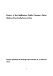 Wellington Public Transport Spine Study: Hearings subcommittee report and recommendations February 2014 preview