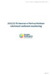 Te Awarua-o-Porirua Harbour catchment sediment monitoring 2022/23 preview